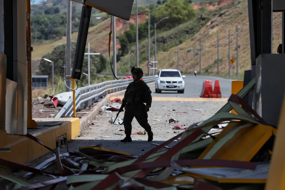 A car-bomb attack targets southwest Colombia a day after conservative president takes office