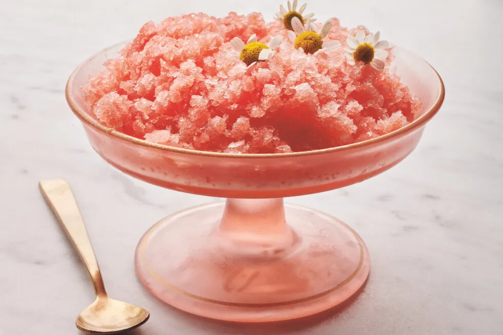 Pamela Anderson recommends Watermelon Granita for a cool, no-fuss summer dessert