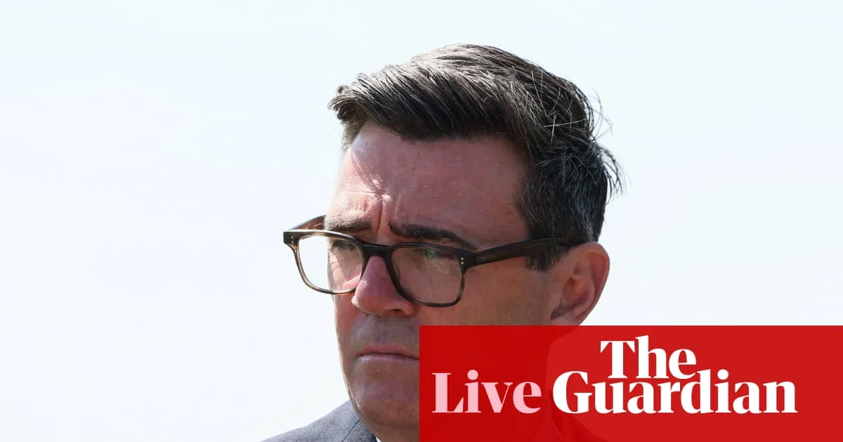 Andy Burnham says he’s ‘increasingly confident’ early release of PC Harper killers can be prevented - UK politics live