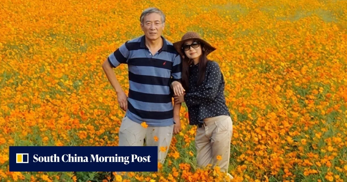 Wife’s childhood memory inspires Chinese husband to build world’s largest hollyhock garden