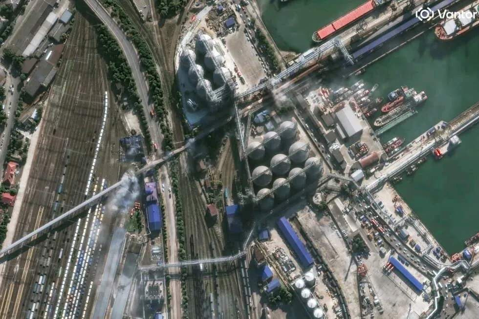 Ukraine’s drones hit a major Russian refinery 800 miles from the border, sparking a fire