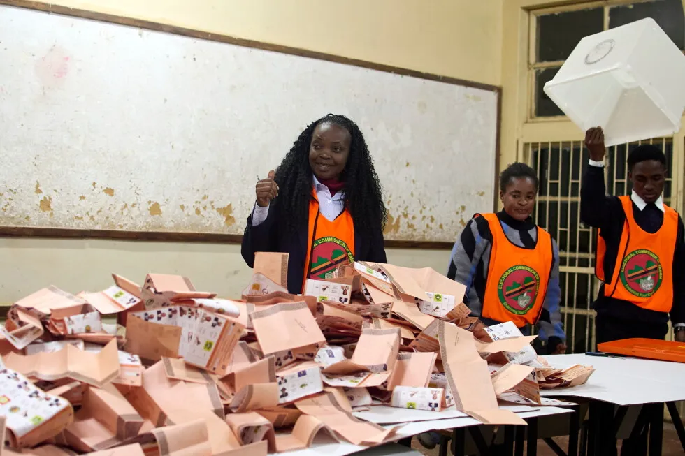 Zambia suspends vote counting in election over reports of violence and the theft of ballot papers