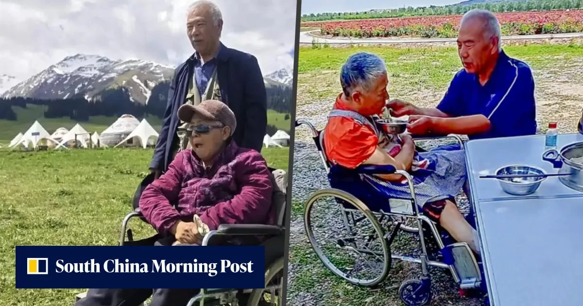 ‘Die on the road, not in hospital’: Chinese man takes paralysed wife on epic road trip