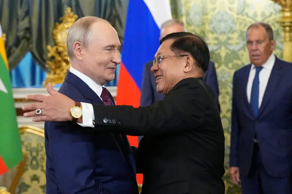 Putin hosts Myanmar’s leader for talks on deepening their relationship