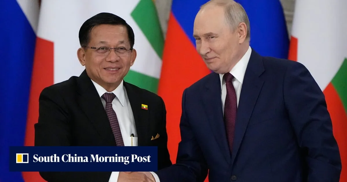 Russia’s Putin hosts Myanmar leader, talks up energy projects
