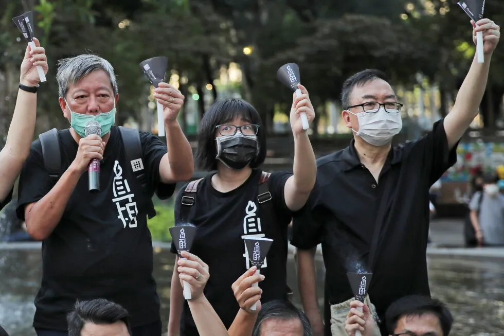 Hong Kong court to deliver verdict for 2 prominent former Tiananmen vigil organizers