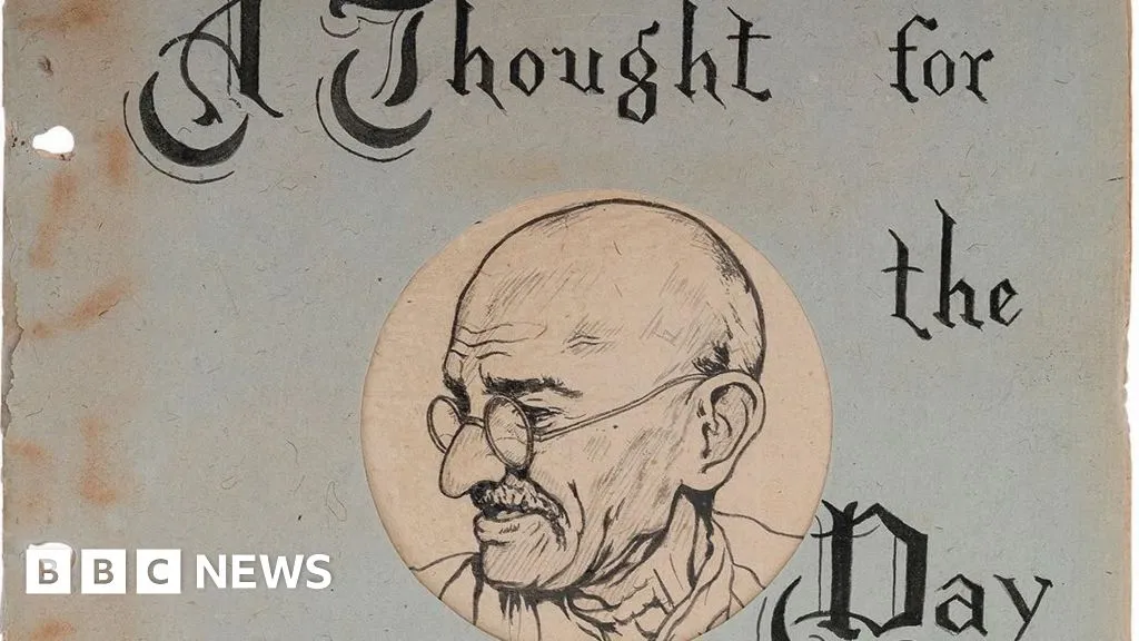 Gandhi's handwritten notes on life sold for $1.69m at Indian auction