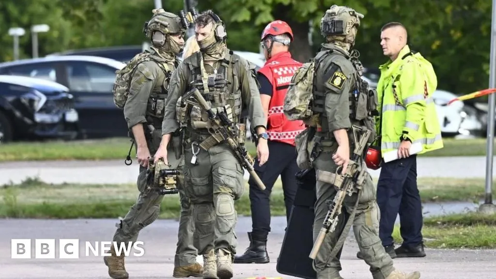 Several injured after sword attack at Swedish school