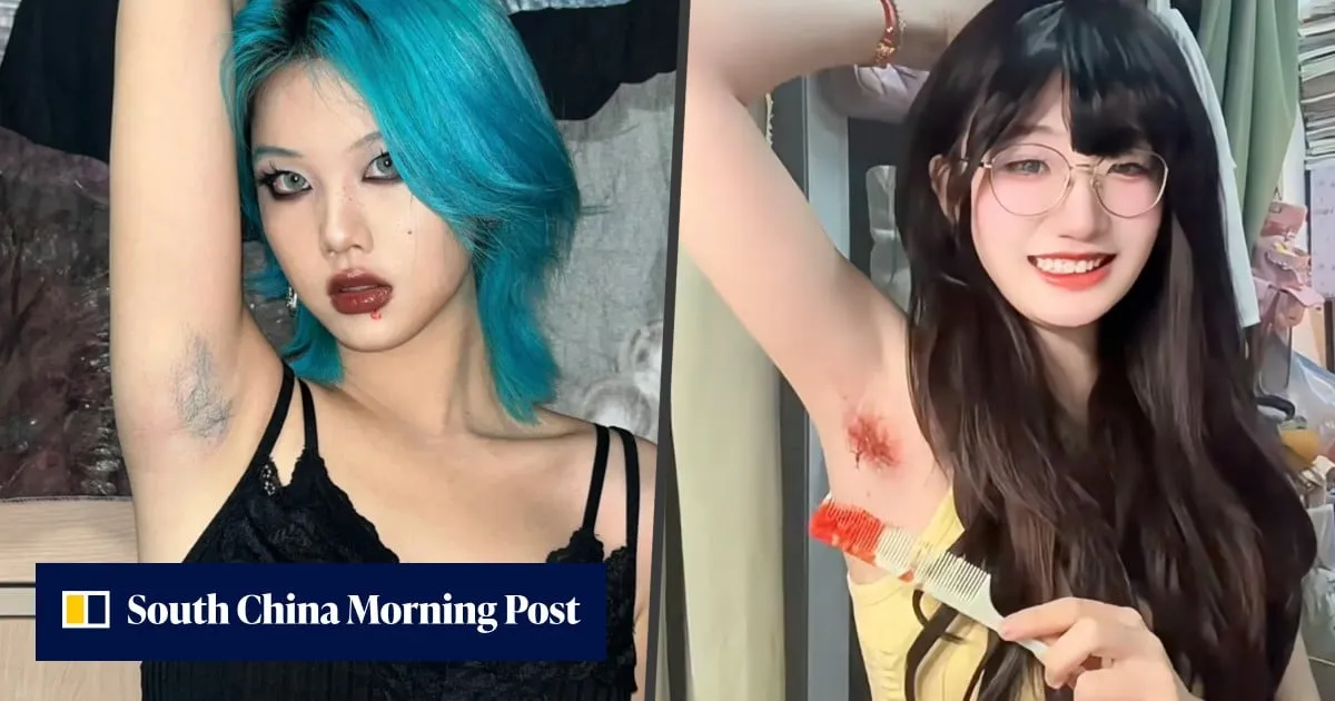 Young Chinese women dye armpit hair as fashion statement and expression of bodily autonomy