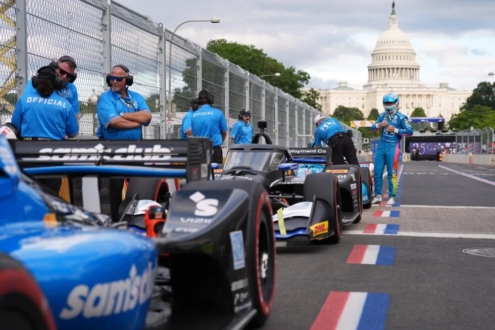 Drivers turn their attention from the buildings to the bumps while testing out DC’s IndyCar track