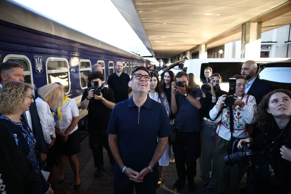 Burnham and European leaders arrive in Kyiv as Ukraine marks Independence Day