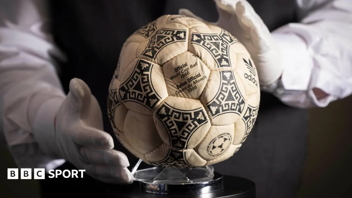 Maradona's 'Hand of God' ball sells for £2.5m