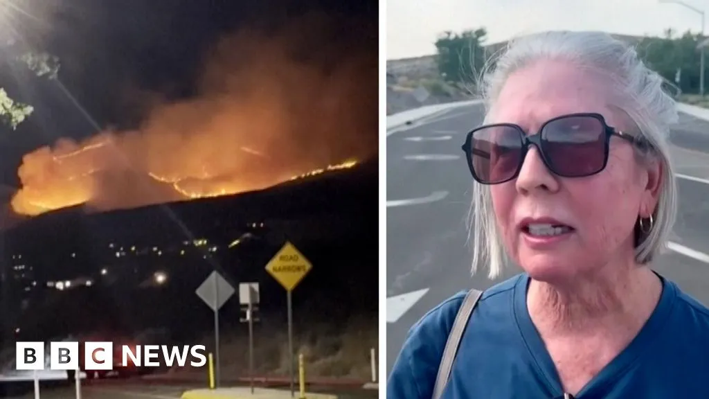 Watch: Wildfire seen near Reno as tens of thousands told to evacuate
