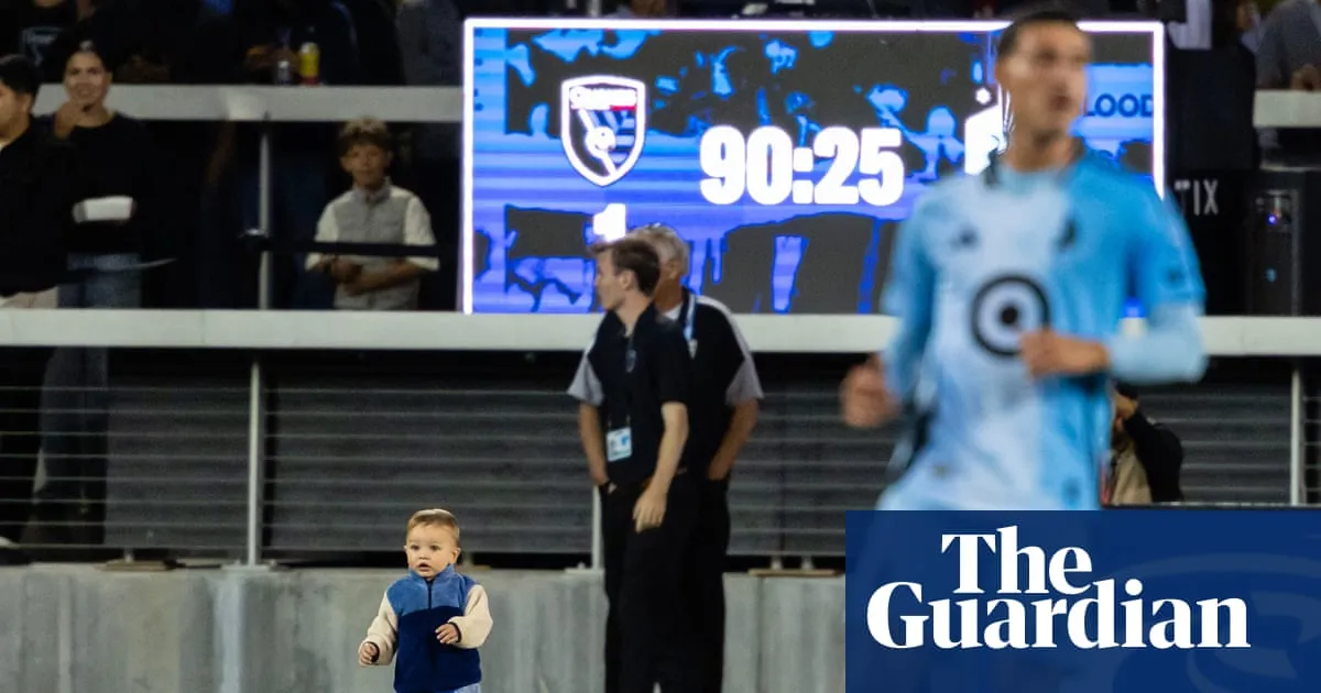 Toddler invades pitch during Minnesota’s MLS win over San Jose: ‘There’s a baby on the field’