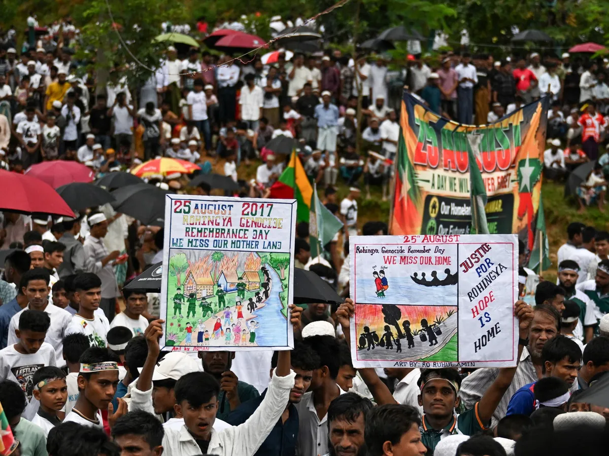Rohingya refugees demand justice, dignity at Cox’s Bazar protest