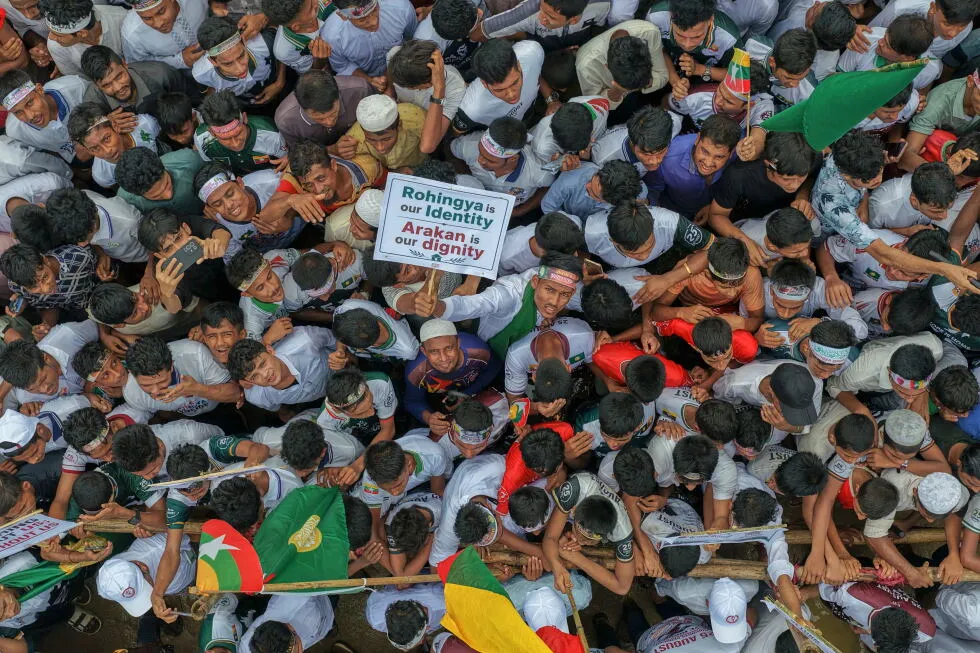Rohingya refugees rally in Bangladesh camps to demand safe return to Myanmar
