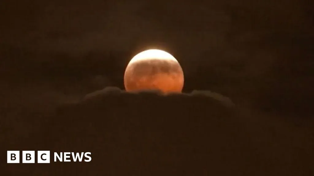Watch: Stargazers around the world glimpse 'Blood Moon' lunar eclipse