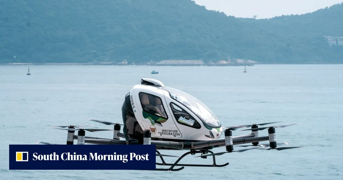 Unmanned electric aircraft makes maiden flight in Hong Kong