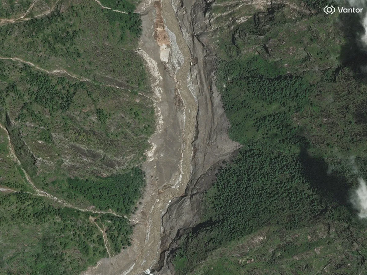 Before and after images show catastrophic impact of Nepal flash floods