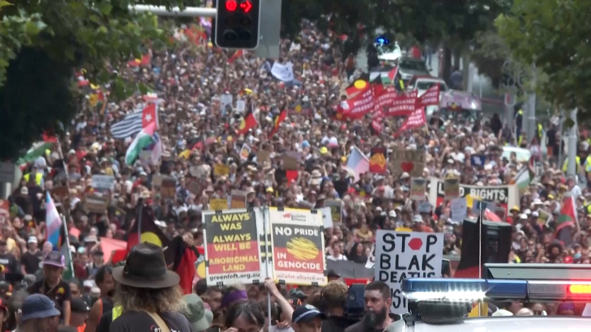 Video: Thousands of protesters march on Australia’s ‘Invasion Day’