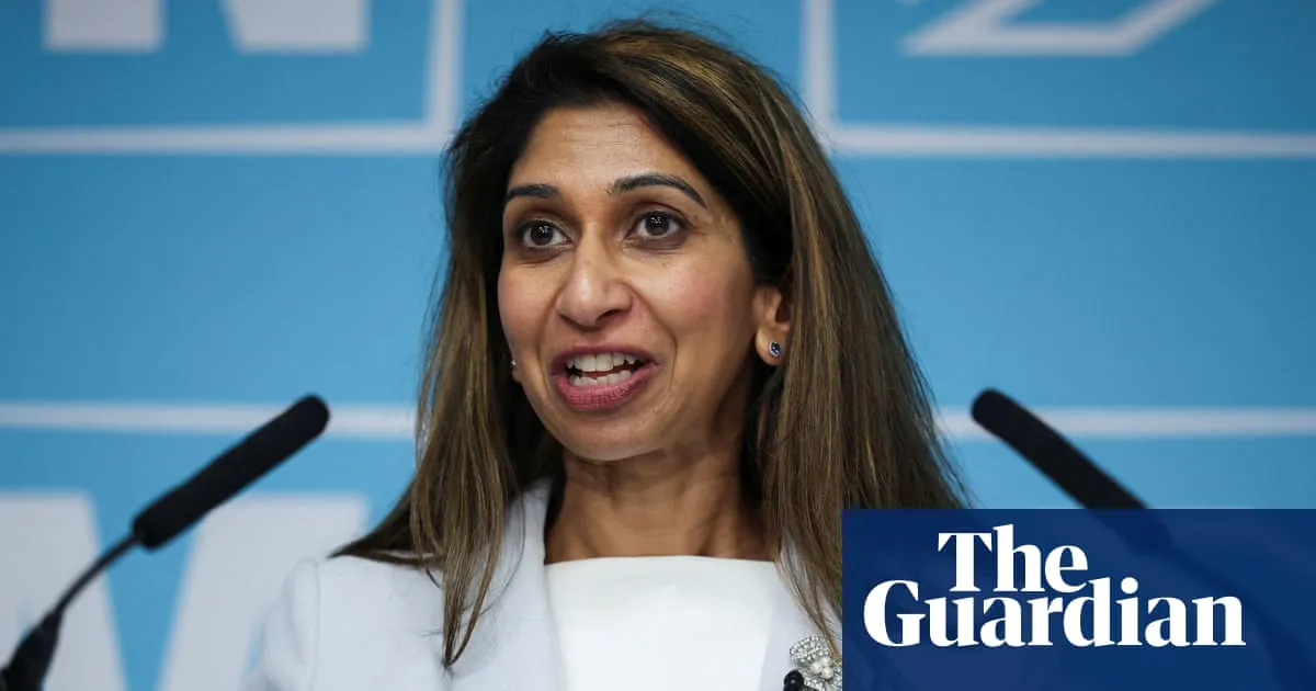 Tories say mental health claim about Suella Braverman was ‘sent out in error’