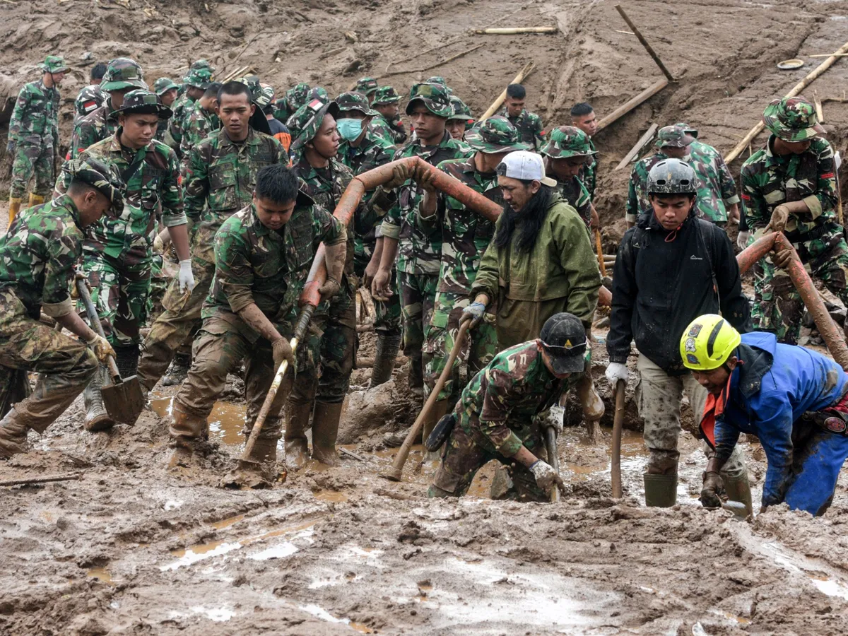 Death toll from Indonesia landslide rises to 17 as dozens remain missing