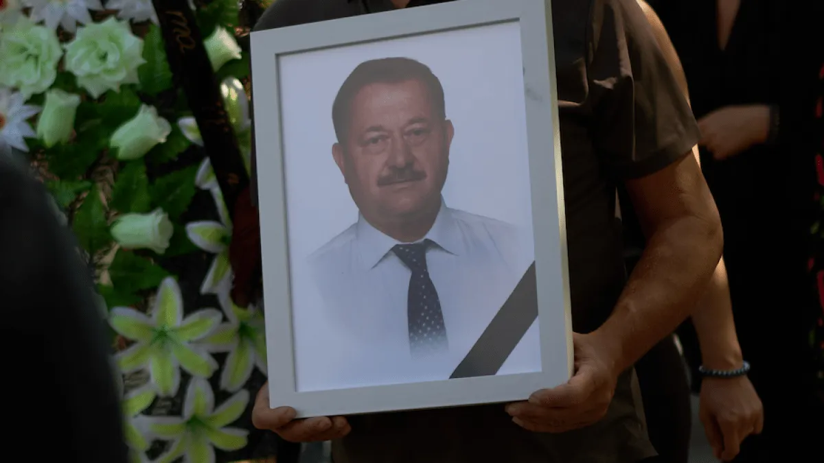 Ukrainians mourn community leader killed in Russian strike on Myla
