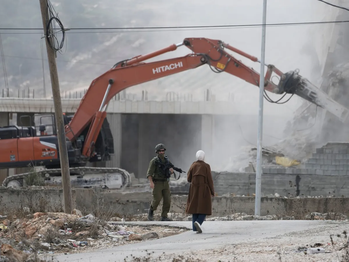 Israeli forces raze West Bank homes as EU weighs ban on settlement goods