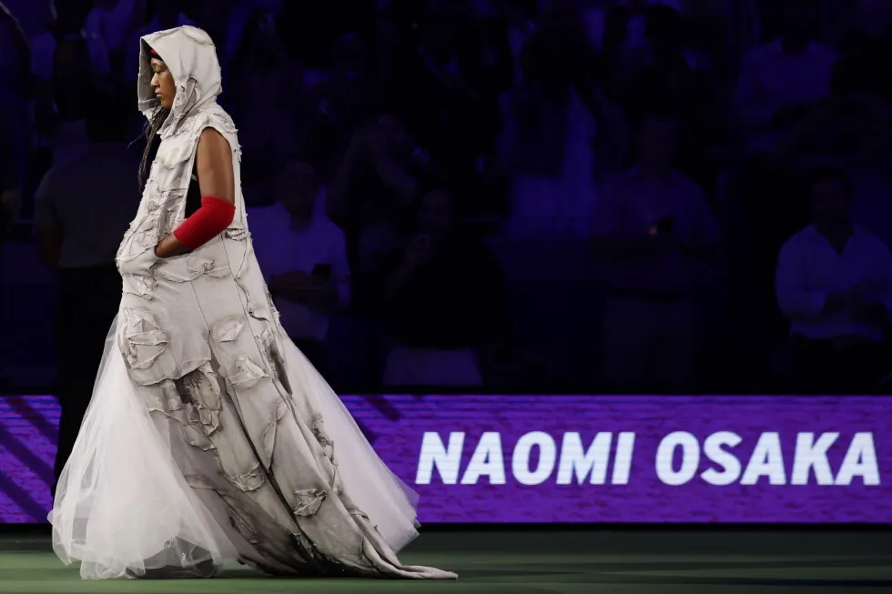 Naomi Osaka’s US Open look channels Allen Iverson with gray hoodie and hair in cornrows