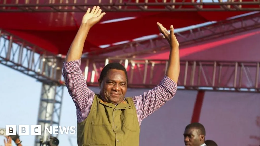 Zambia's president to be sworn in for second term while opponent detained