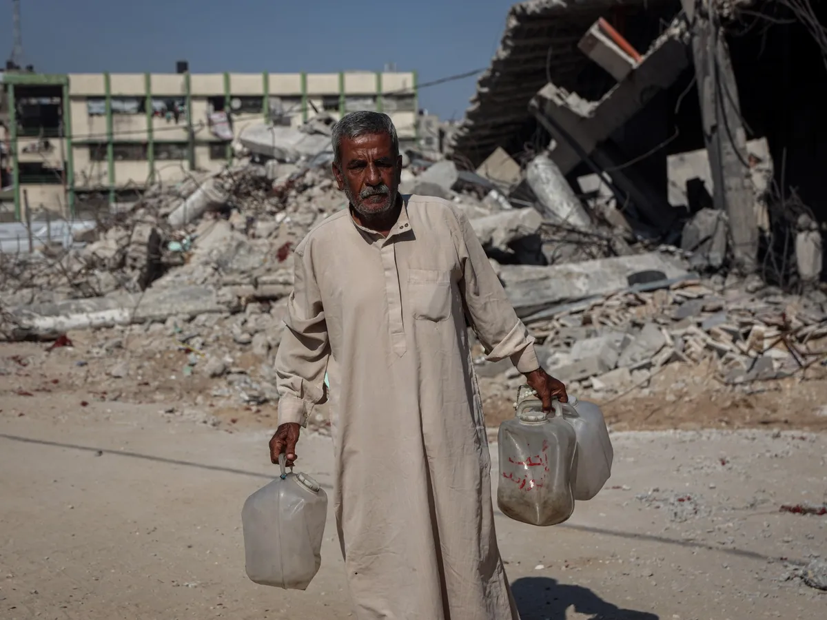 Destroyed desalination plant worsens Gaza’s drinking water crisis