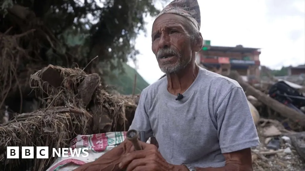 'Nothing but mud and silt' - the village swept away by deadly floods in Nepal