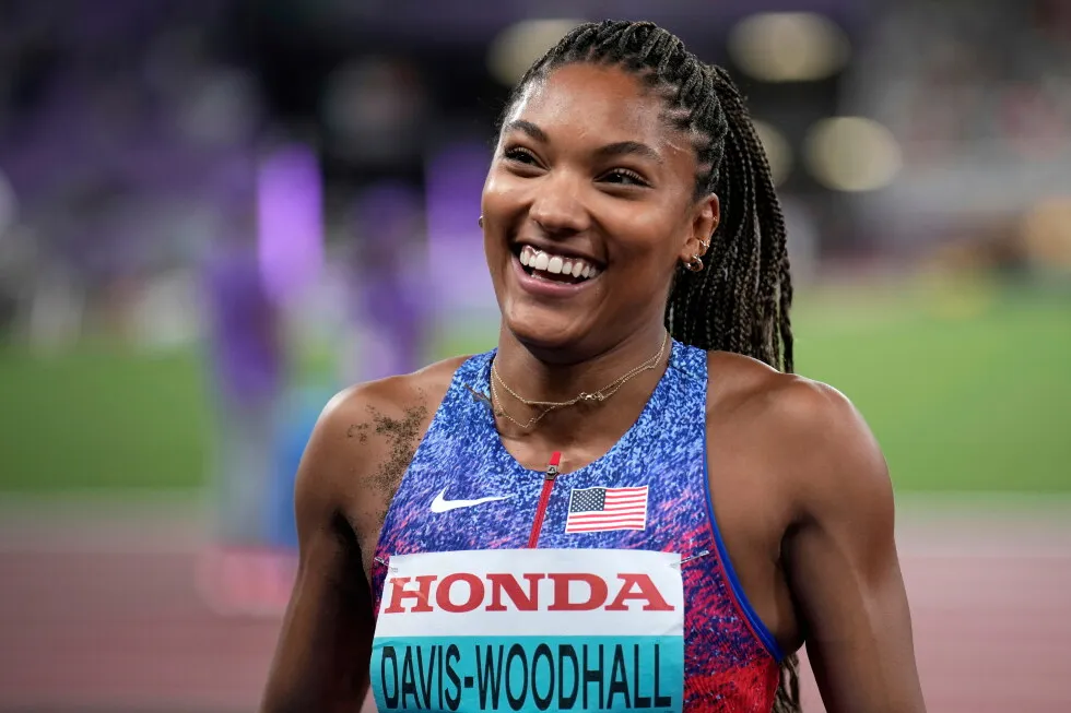 Long jump champion Davis-Woodhall posts harrowing video of her head-on car crash