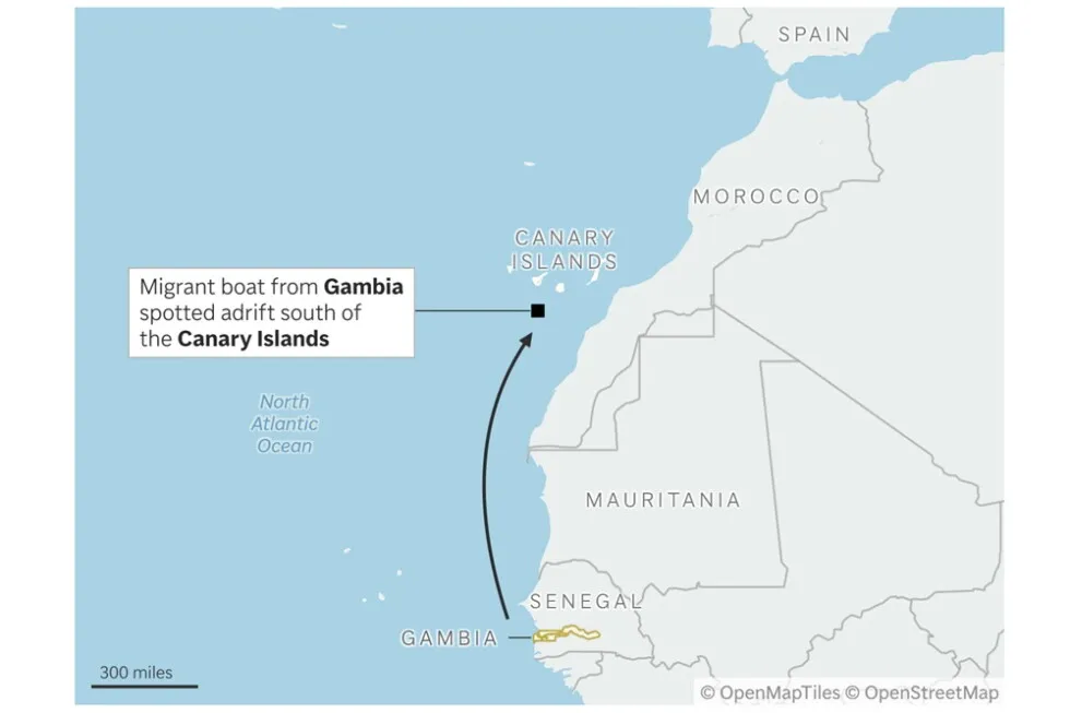 Dozens missing, 5 dead after migrant boat is found drifting near Spain’s Canary Islands