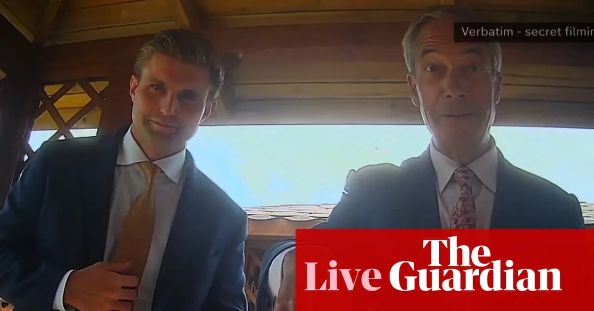 Labour asks Met police to launch criminal inquiry into Reform UK donations after undercover report – UK politics live