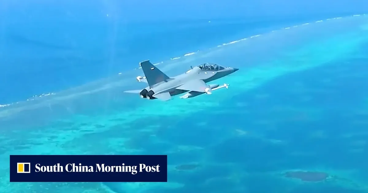 Chinese armed trainer jets drive away Philippine aircraft over Scarborough Shoal