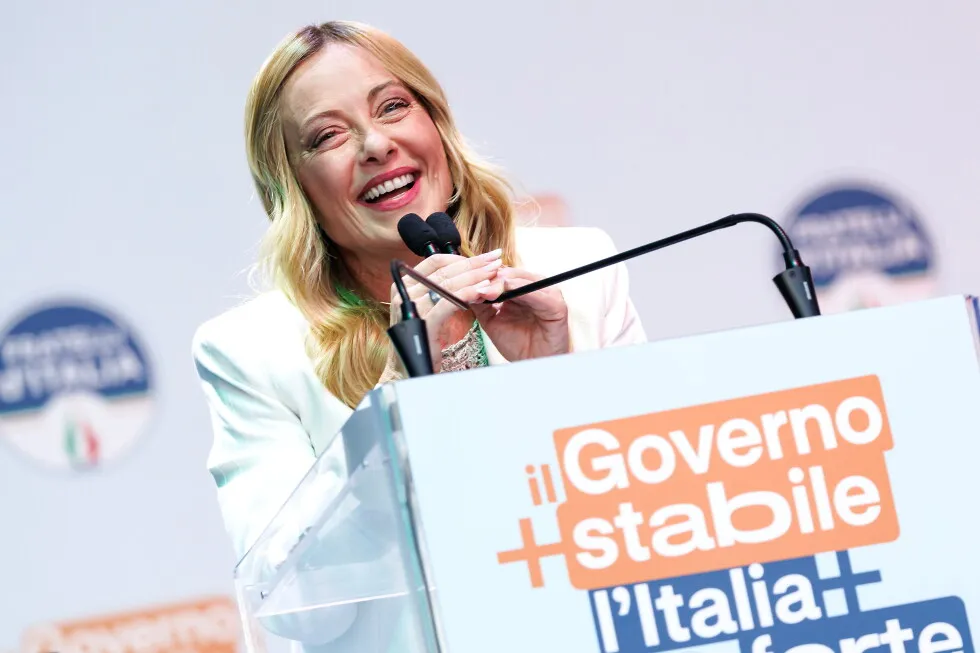 Meloni celebrates her Italian government’s longevity during party rally in Bari