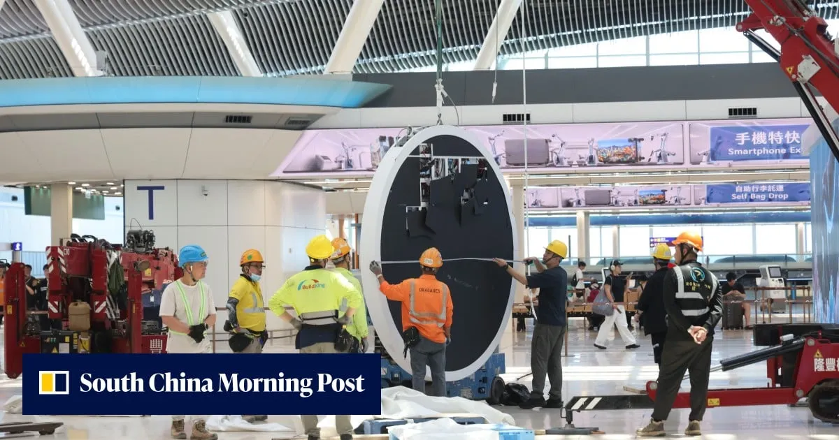 Overhead display left dangling at airport’s Terminal 2, investigation under way
