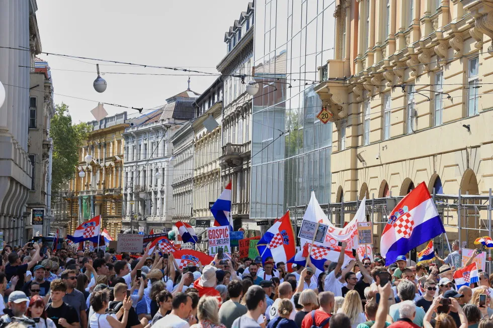 Thousands rally in Croatia demanding urgent cleanup of toxic waste from a town