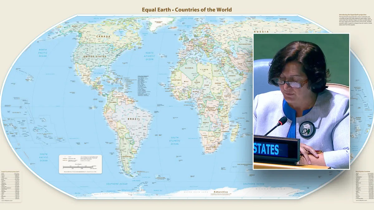 United Nations votes 164-1 for Equal Earth map after US brands it 'radical ideological project'