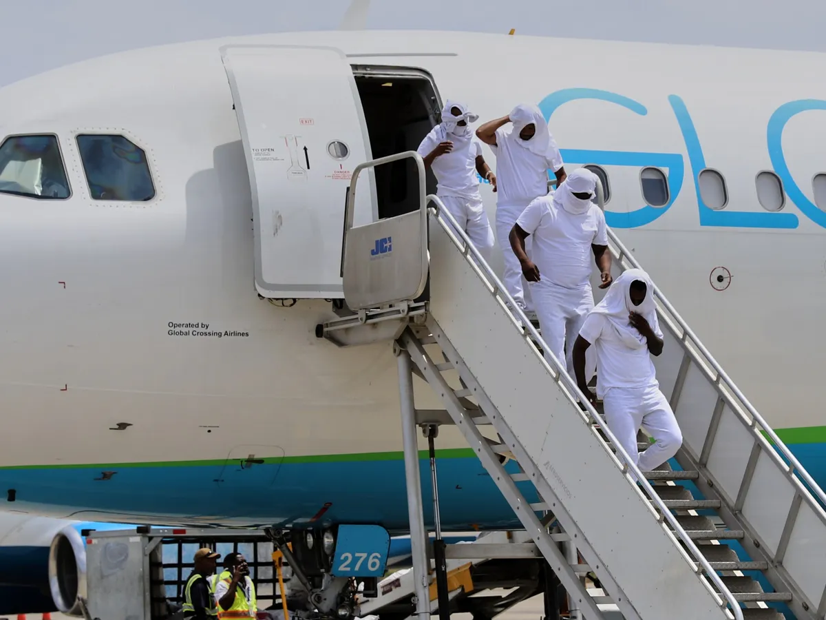 Cuban and Afghan immigrants deported from US under Trump arrive in Guyana