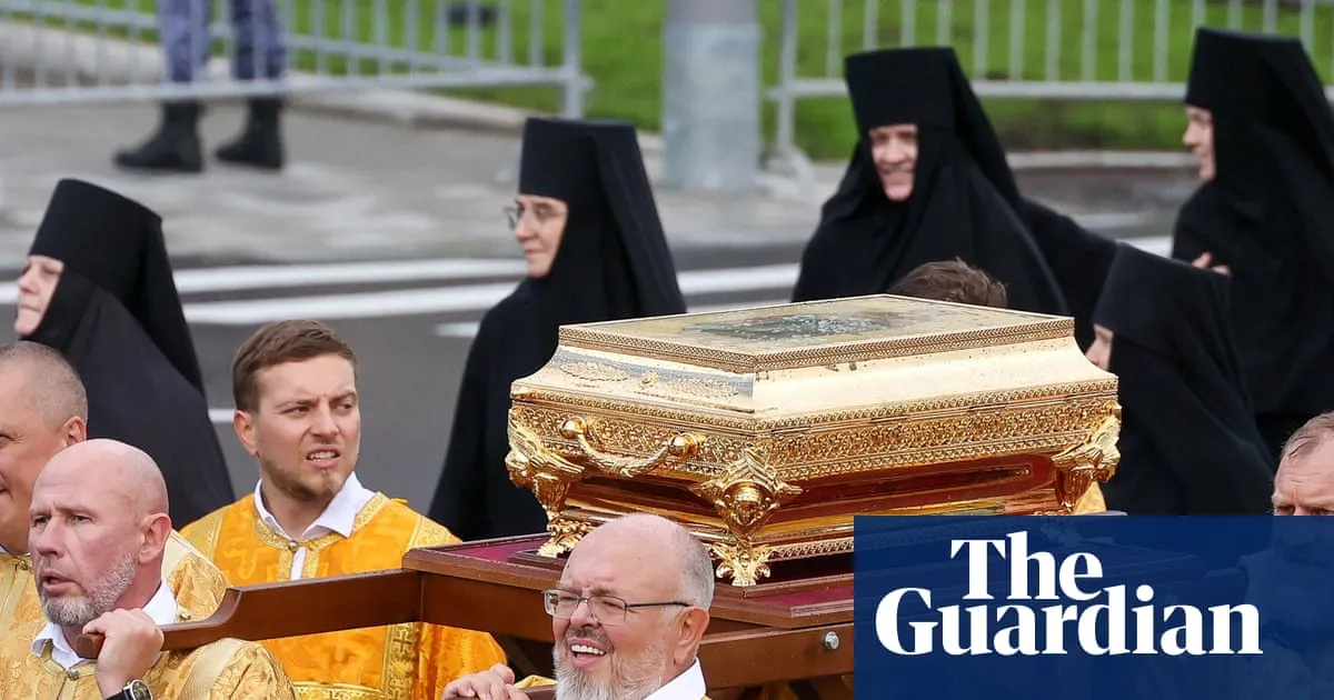 Orthodox church sends medieval prince’s remains to Russian troops in Ukraine