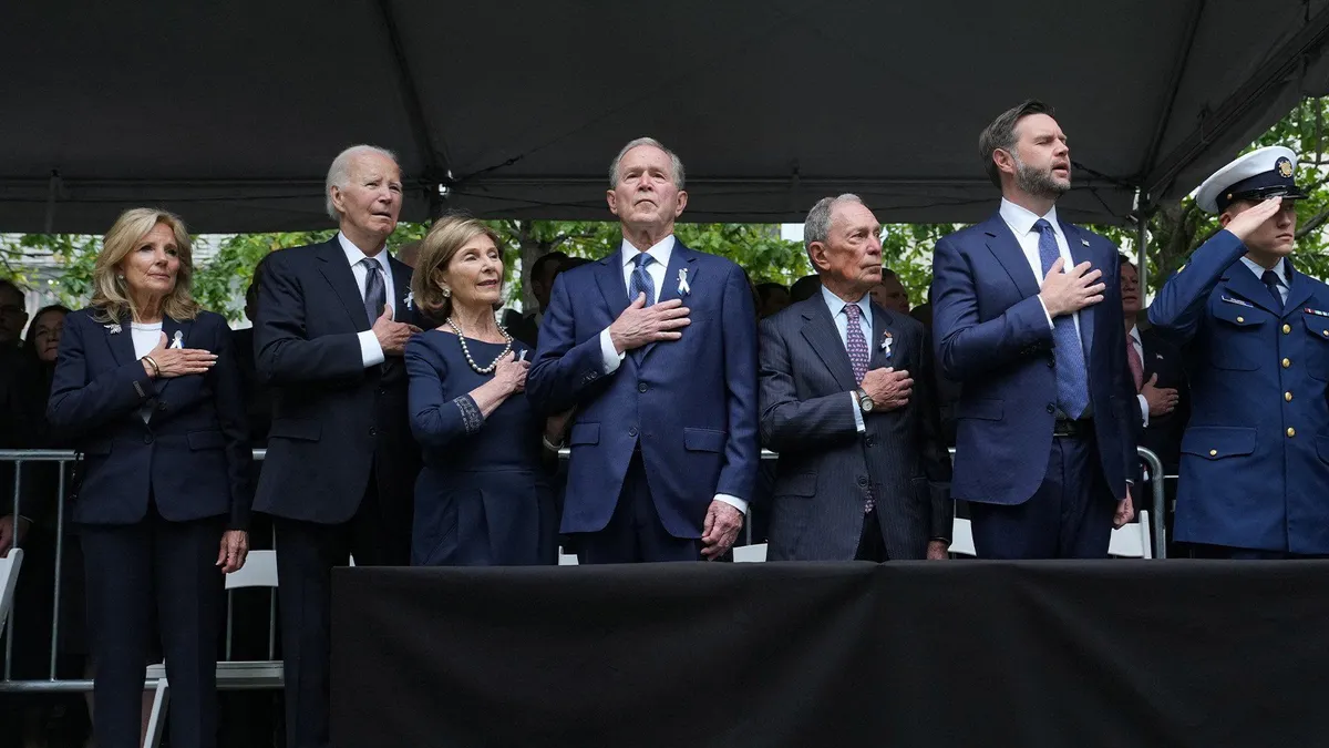 Four former US presidents mark 25th anniversary of 9/11 in New York City