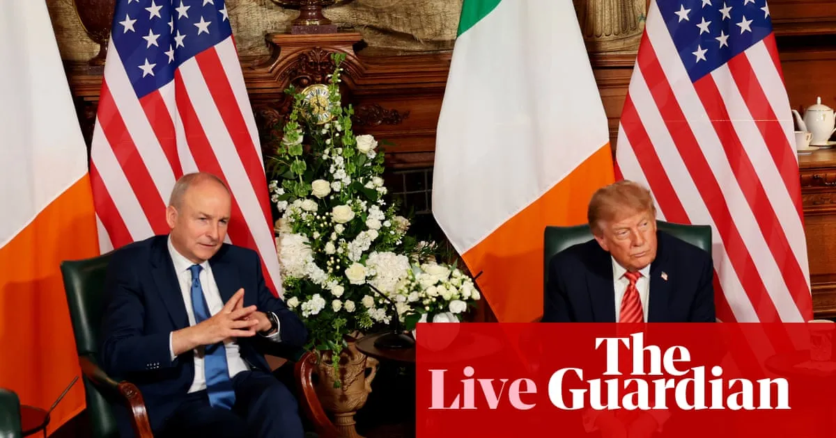 Donald Trump meets Irish leaders in Dublin as he begins two-day visit – live
