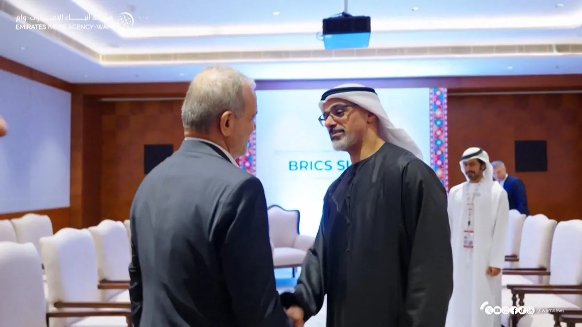 Iran, UAE hold first talks at BRICS summit since conflict began