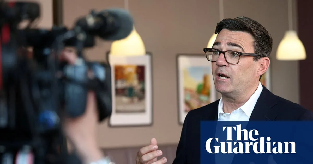 Andy Burnham to host entrepreneurs and local mayors at No 10 on Monday