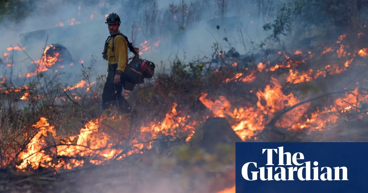 Firefighters make progress to contain northern California’s Lucas fire
