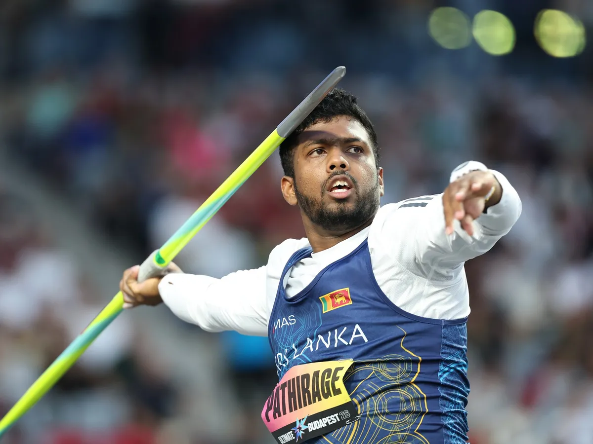 Sri Lankan star Rumesh Pathirage’s javelin broken ahead of Asian Games