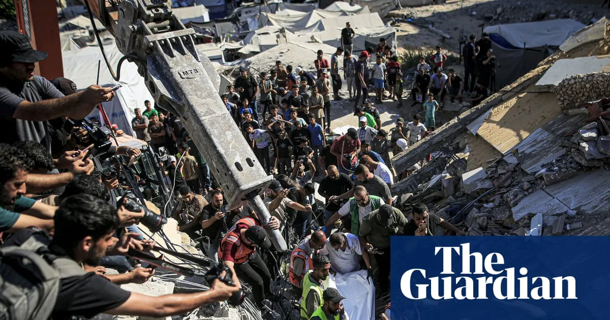 At least 20 killed after Israeli-hit building in Gaza City collapses