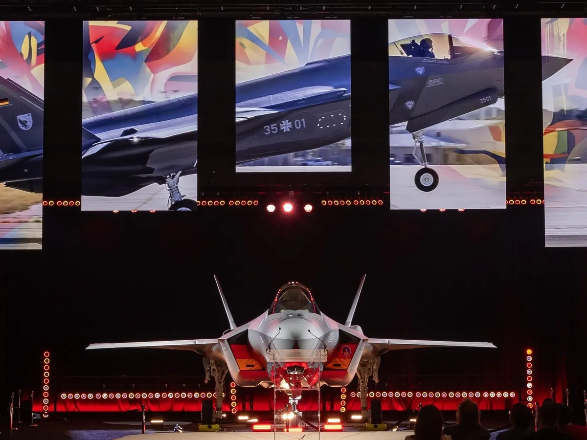 Germany receives first F-35 jet from US as NATO boosts military spending